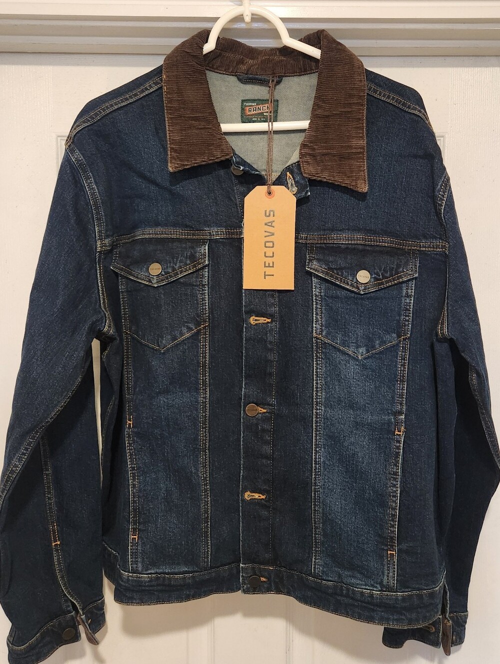 Tecovas Mens Ranchwear Denim Jacket Size XL